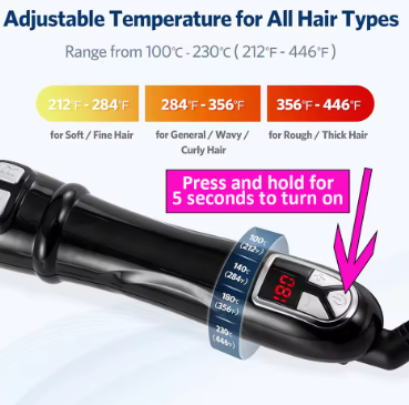Automatic Rotating Hair Curler